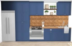 Sims 4 cc kitchen opening : Kitchen Backsplash Recolours Part 1 Peacemaker Ic S Shaker Kitchen Bluebellflora