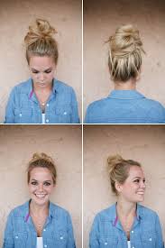 The perfectly tousled topknot is the ultimate the first step to any messy bun is to gather up all your hair away from your face and neck and hold depending on just how messy a bun you're aiming for, keep the high ponytail tied loosely and skip. 31 Easy Ways To Put Your Hair Up Beyond A Basic Ponytail