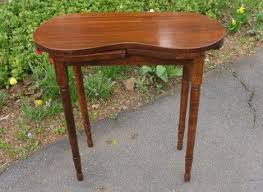 Vintage Wood Kidney Shaped Vanity Table