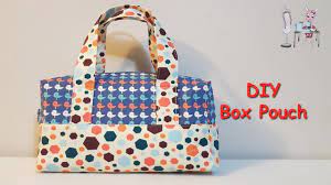 diy box bag tutorial zippered box bag