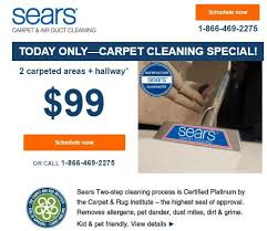 sears carpet cleaning special only 99