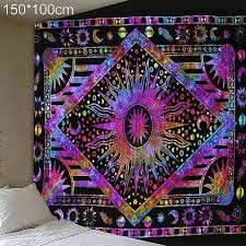 Psychedelic Trippy Hippie Tapestry Wall