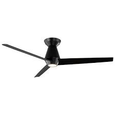 They usually do not have a stem. Modern Forms Slim 52 In Integrated Led Indoor Outdoor Matte Black 3 Blade Smart Flush Mount Ceiling Fan With Light Kit And Remote Fh W2003 52l Mb The Home Depot