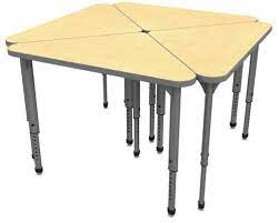 Here's a desk that fits seamlessly into any classroom—on its own or combined for the configuration of your choice! Apex Series Height Adjustable Student Desk Triangle 30 X 30 X 41 Atd Capitol