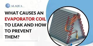 what causes an evaporator coil to leak