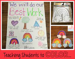 teaching students to color