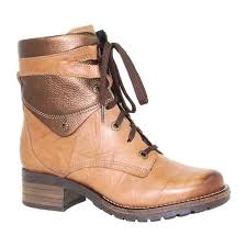 Womens Dromedaris Kara Metallic Boot Size 41 M Saddle Leather