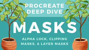 procreate alpha lock clipping masks