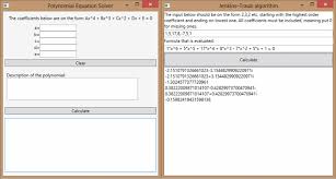 Polynomial Equation Solver Codeproject