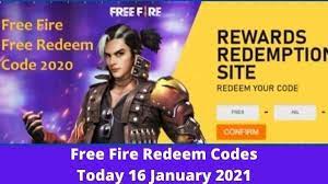 Players who need to get free skins, characters in the game can check the active codes and also earn rewards. Free Fire Redeem Codes Today 16 January 2021 Updated
