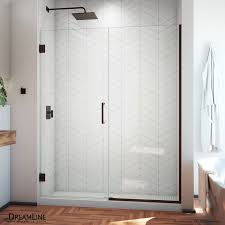 Unidoor Plus 53 60 1 2 Hinged Shower