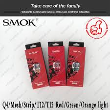 Authentic Smok Tfv8 Baby New Beast Coil Head V8 Baby Q4 Mesh Strip T12 Light T12 0 15ohm Coils For Tfv12 Baby Prince Tank Dhl Wax Coils Yocan 94f Coil