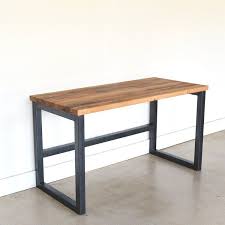 This table features our weston fusion table leg in knotty pine (part #1008). Industrial Reclaimed Wood Desk 2 X 2 Metal Frame What We Make Reclaimed Wood Desk Wood Furniture Plans Wood And Metal Desk