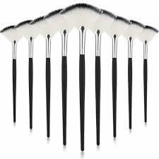 9 pieces brushes fan mask