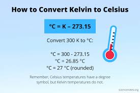 Convert Kelvin To Celsius Example Problem