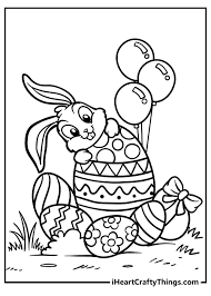 easter bunny coloring pages 100 free