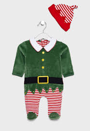 Infant Baby Elf Bodysuit Hat Set