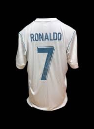 Get a new cristiano ronaldo jersey or other gear, and check out the rest of our cristiano ronaldo gear for any fan. Cristiano Ronaldo Signed Real Madrid Shirt All Star Signings