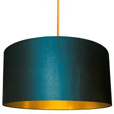 Whether hung in multiples or on its own, this farmhouse design will create the focal point in any space. Love Frankie Gold Or Copper Lined Lampshade In Petrol Blue Lamp Shade Gold Lamp Shades Blue Lamp
