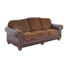 simmons simmons sofa with leather arms