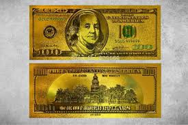 24k gold 100 dollar bills value are