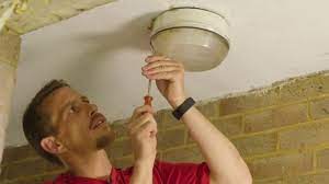changing an outside light bulb you