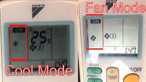 what is mode on in daikin ac remote
