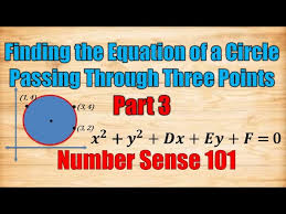 Write The Equation Of A Circle Given