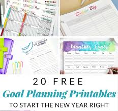 Goal Planning Printables To Start The Year Off Right Mommy