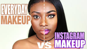 insram makeup vs everyday real life