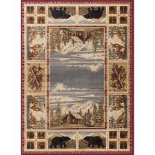 tayse rugs nature lodge red 9 ft x 12
