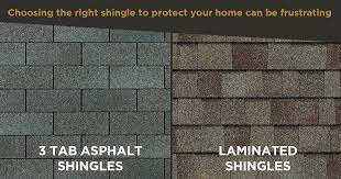 3 tab asphalt shingles vs laminated