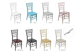 resin chiavari chair choice of colors