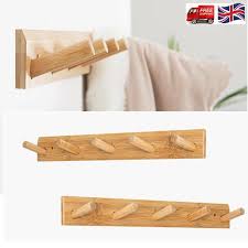 2 Pack Wooden Clothes Rack Hook Hanging