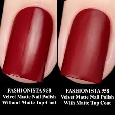 The nail polish looks great when using dark nail polishes. Matte Top Coat F U N Lacquer