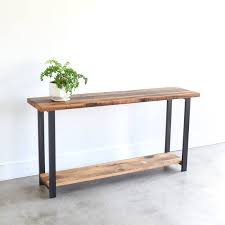 Shelf Reclaimed Wood Sofa Table