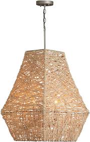 Capital Lighting 335241ny Contemporary Natural Jute And Grey Pendant Lighting Cpt 335241ny