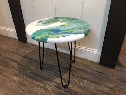 Coffee Table 2 Round Acrylic Pour