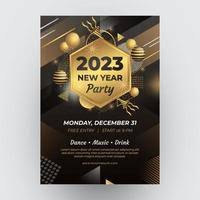 new year party invitation vector art