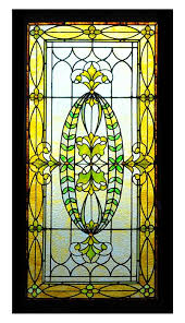 Stained Glass Window With Jewel Cut