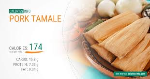 pork tamale calories and nutrition 100g