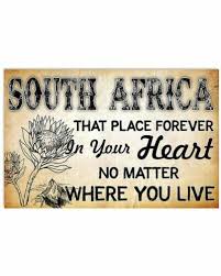 south africa heart prints wall art