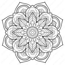 Printable snowflake mandala coloring pages. Printable Flower Mandala Coloring Pages