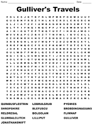 gulliver s travels word search wordmint