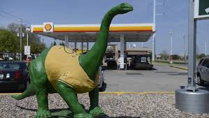 missing gas station dinosaur is no mystery