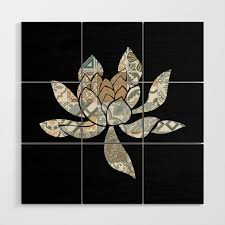 Lotus Flower Art Print 2 Wood Wall Art