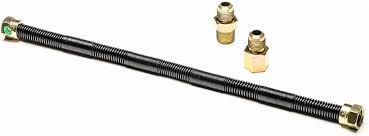 Braided stainless steel supply line. Amazon Com Dreffco 16 X 1 2 Black Non Whistle Flexible Flex Gas Line For Ng Or Lp Garden Outdoor