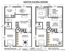 26x38 South Facing Duplex Home Design