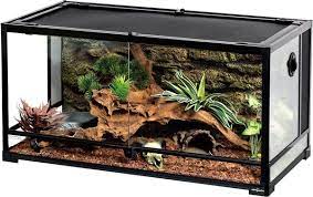 Double Hinge Glass Reptile Terrarium