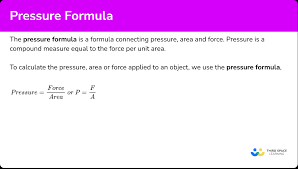 Pressure Formula Gcse Maths Steps